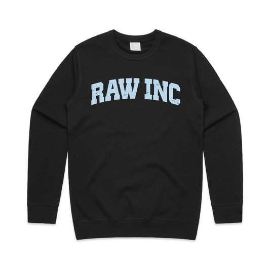 Raw Inc / College Black Crew Jumper