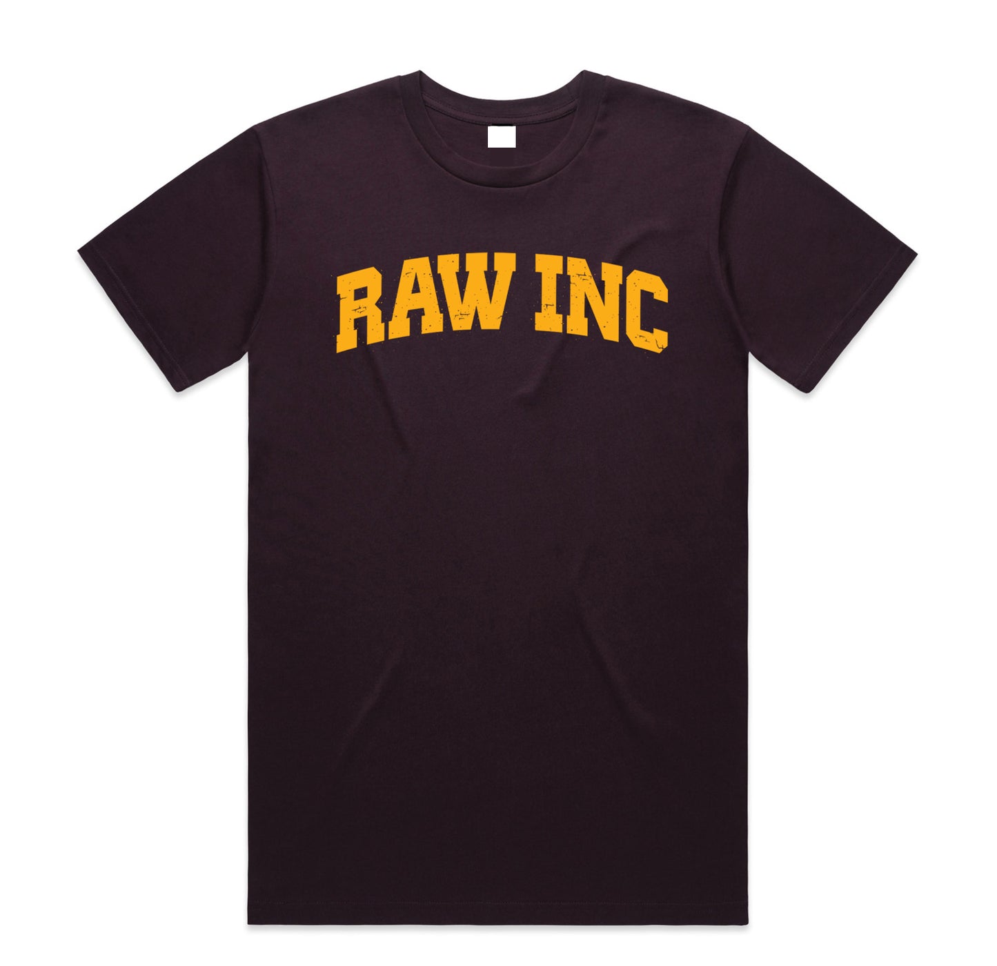 Raw Inc / College Dark Plum T-Shirt