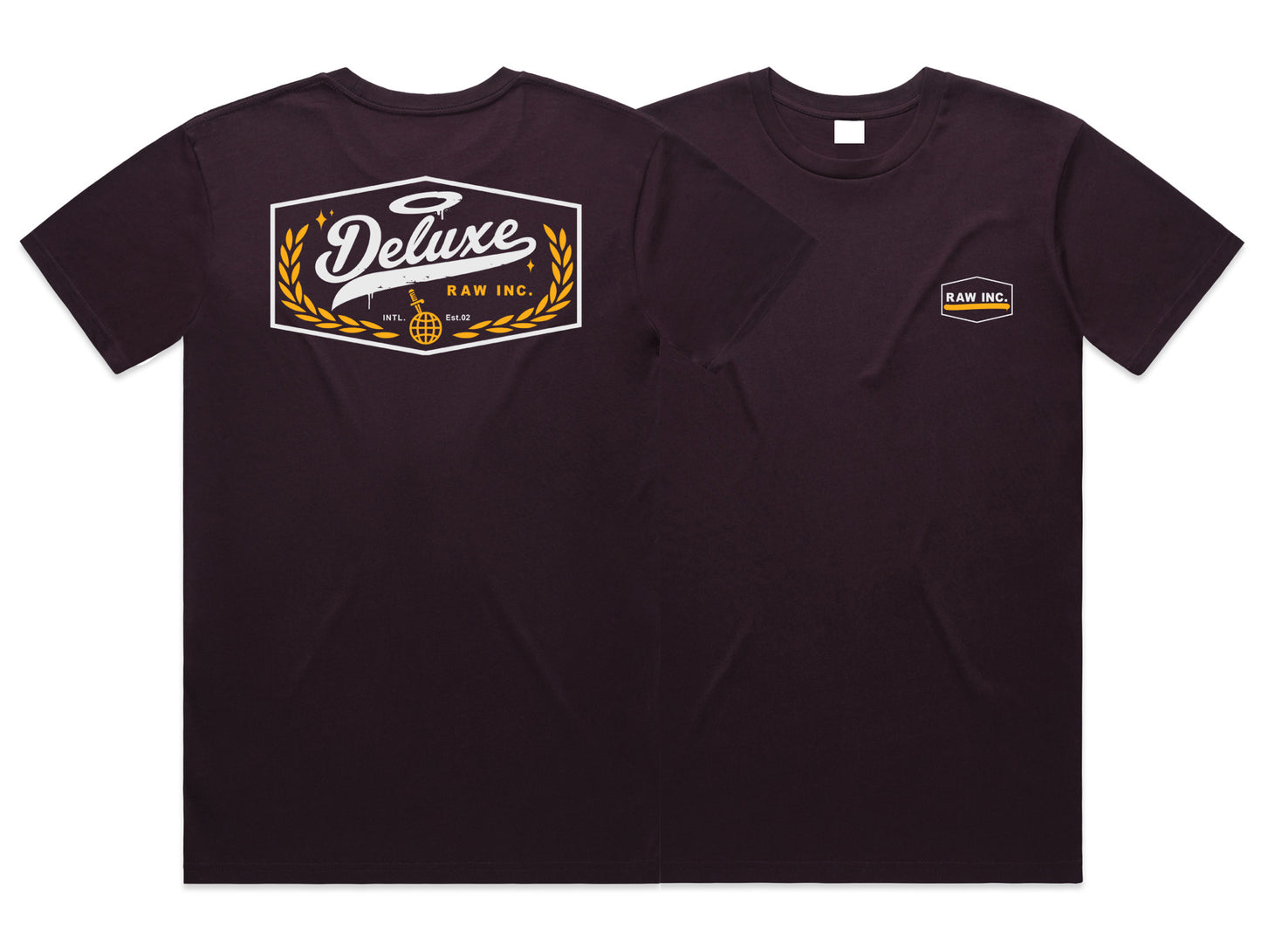 Raw Inc / Deluxe Dark Plum T-Shirt
