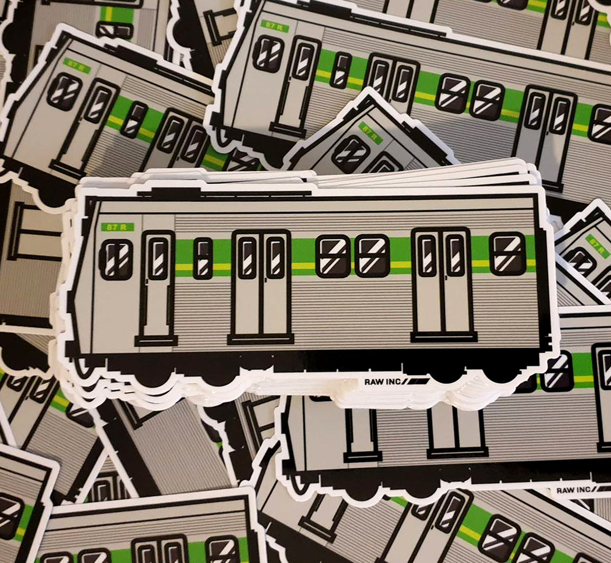 F Train Sticker Raw Inc / Australian VIC Hitachi train sticker – Raw Inc.Intl
