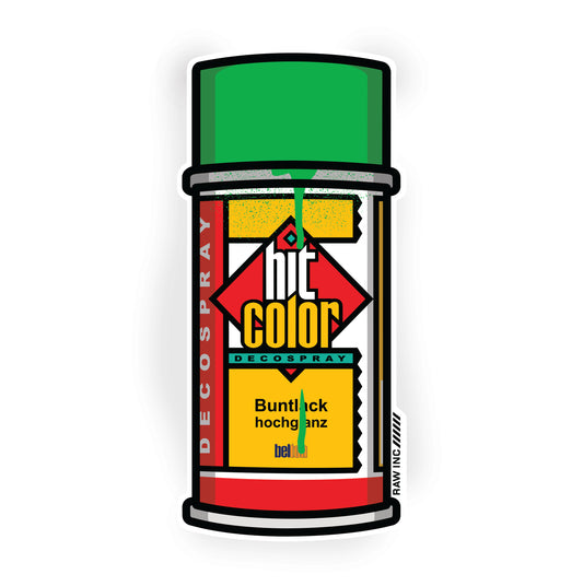 Raw Inc / Classic Hit Color can sticker