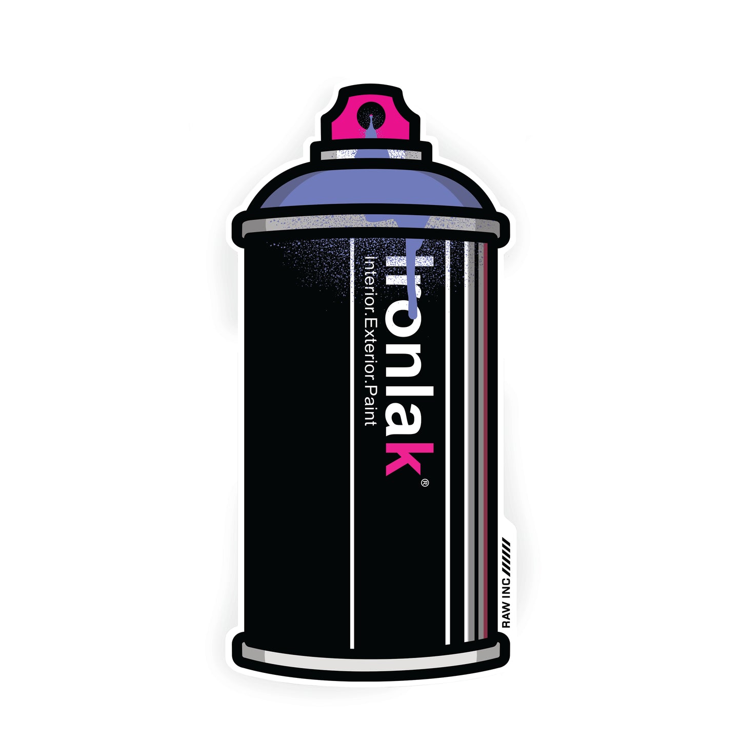 Raw Inc / Classic Ironlak can sticker