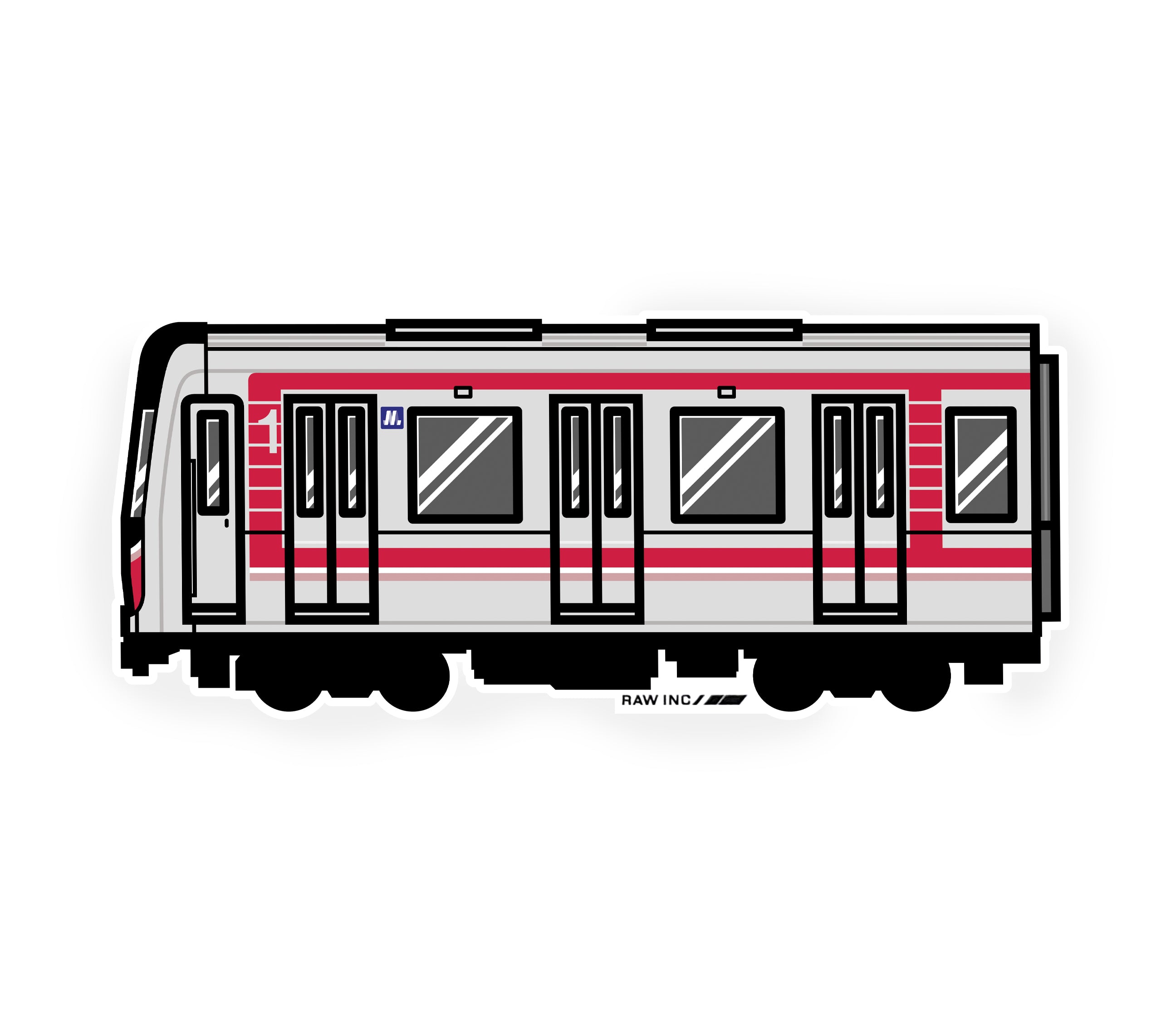 Japan Train Stickers Raw Inc / Japan Osaka 3000 Class Subway train sticker – Raw Inc.Intl