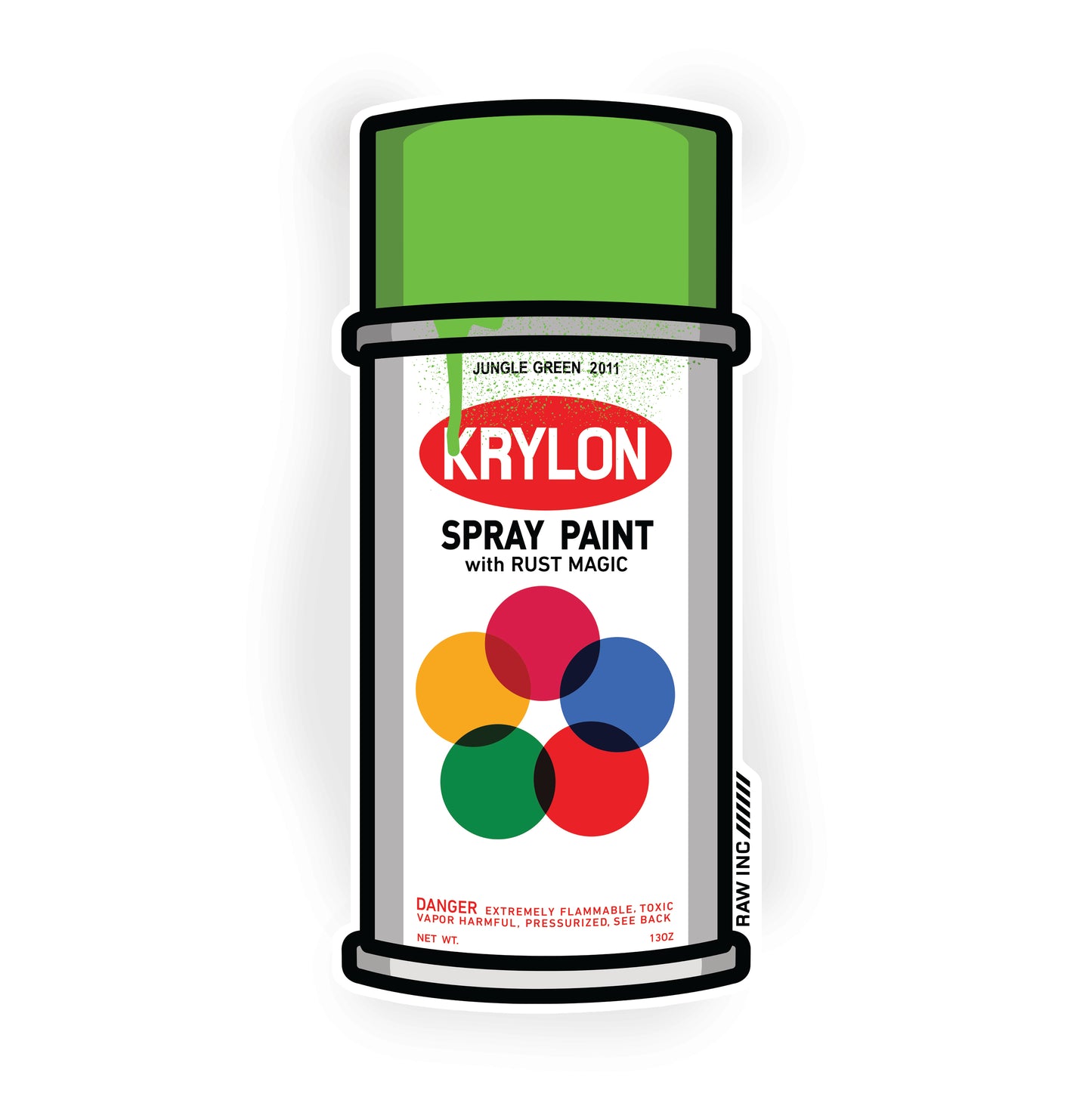 Raw Inc / Classic Krylon can sticker
