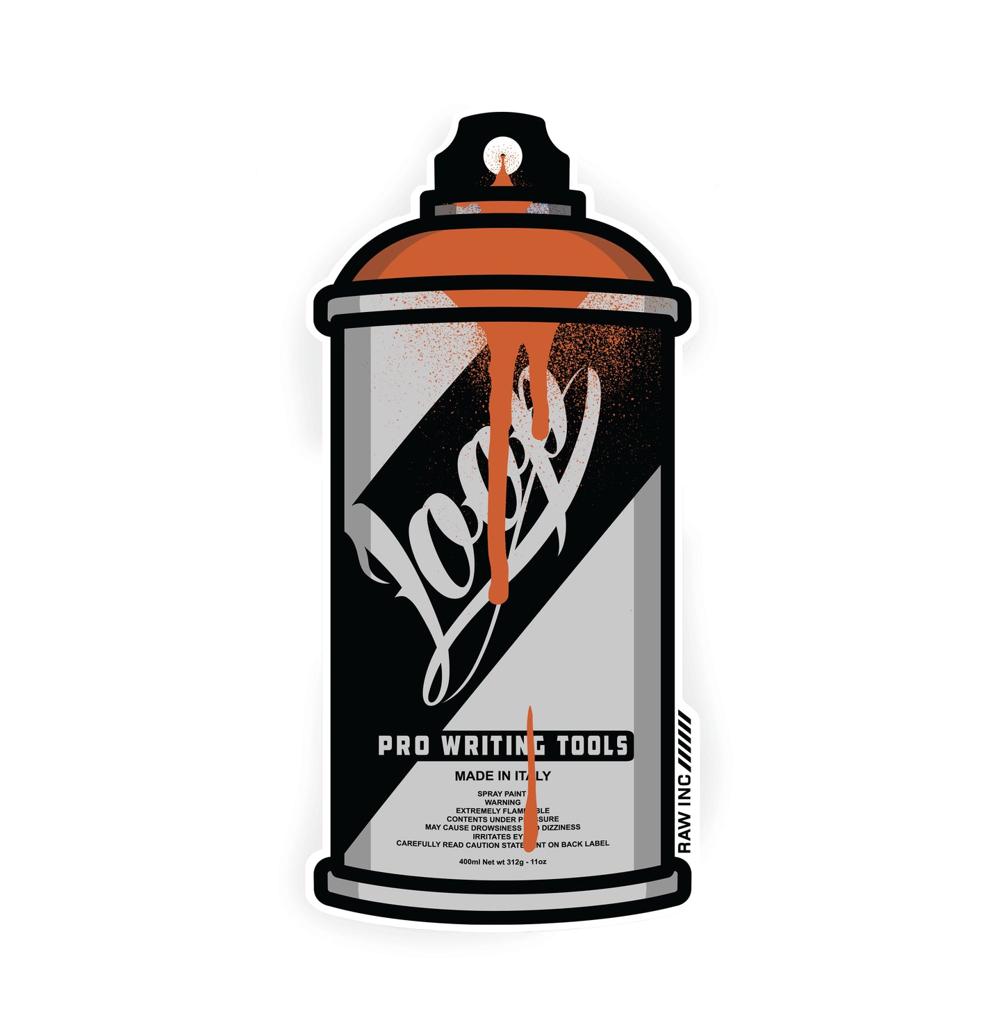 Raw Inc / Classic Loop can sticker