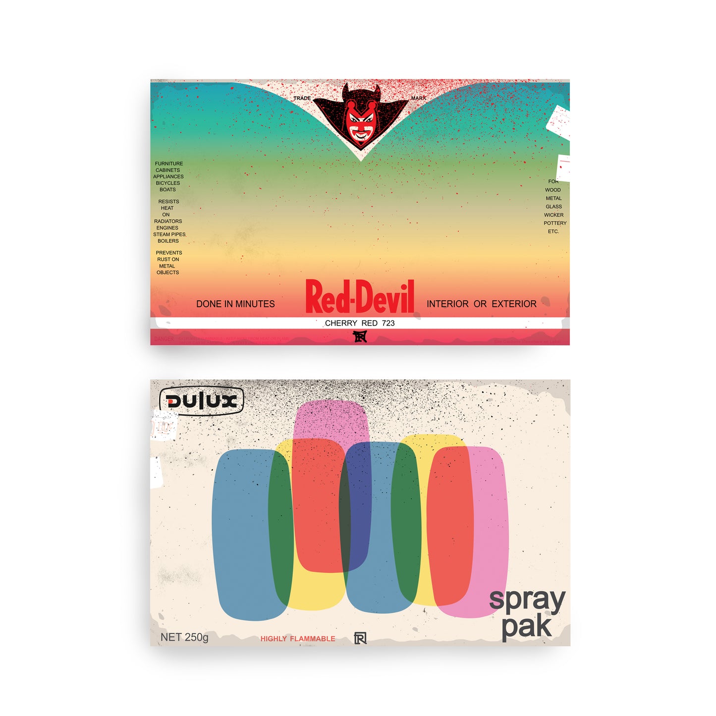 Raw Inc / Can Series #05 - Blank Egg shell Split Magnum size 50 sticker pack