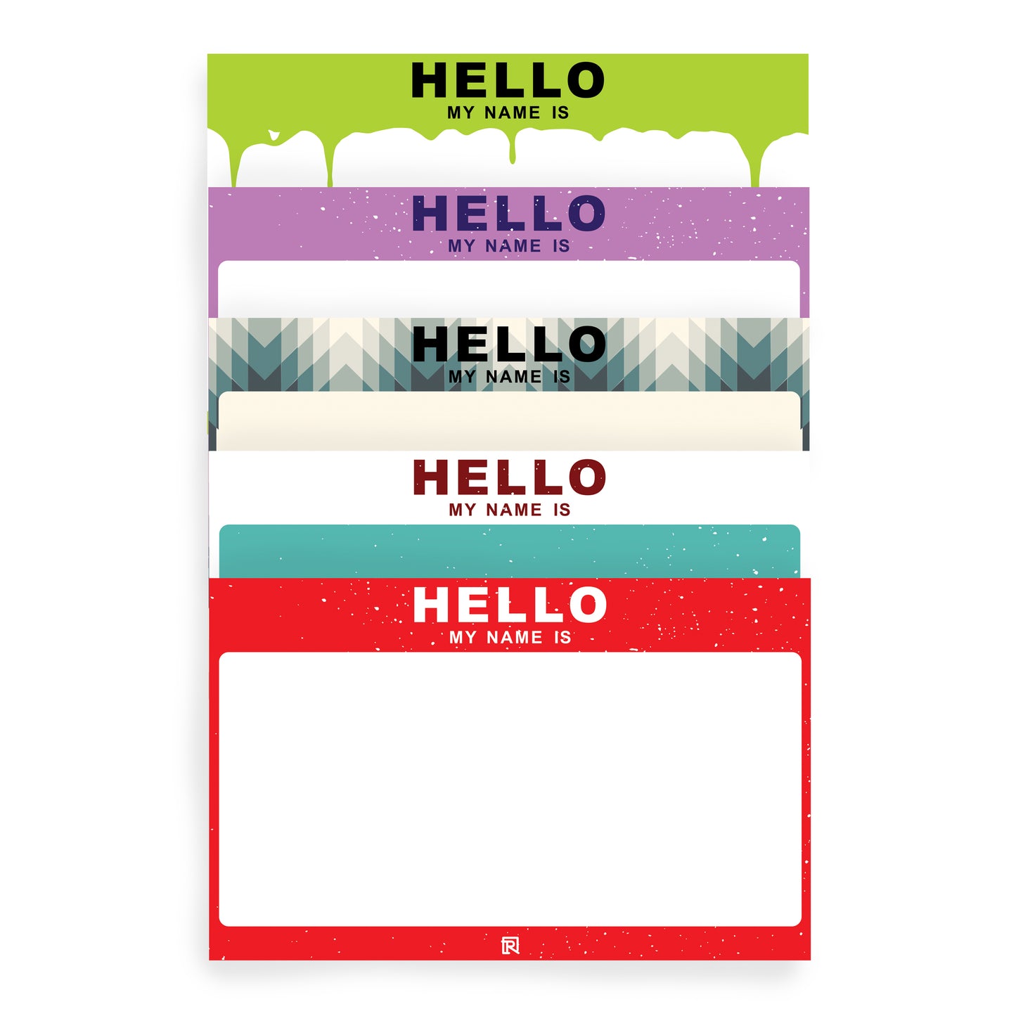 Raw Inc / HMNI - Blank Egg Shell Mixed Magnum size 50 sticker pack