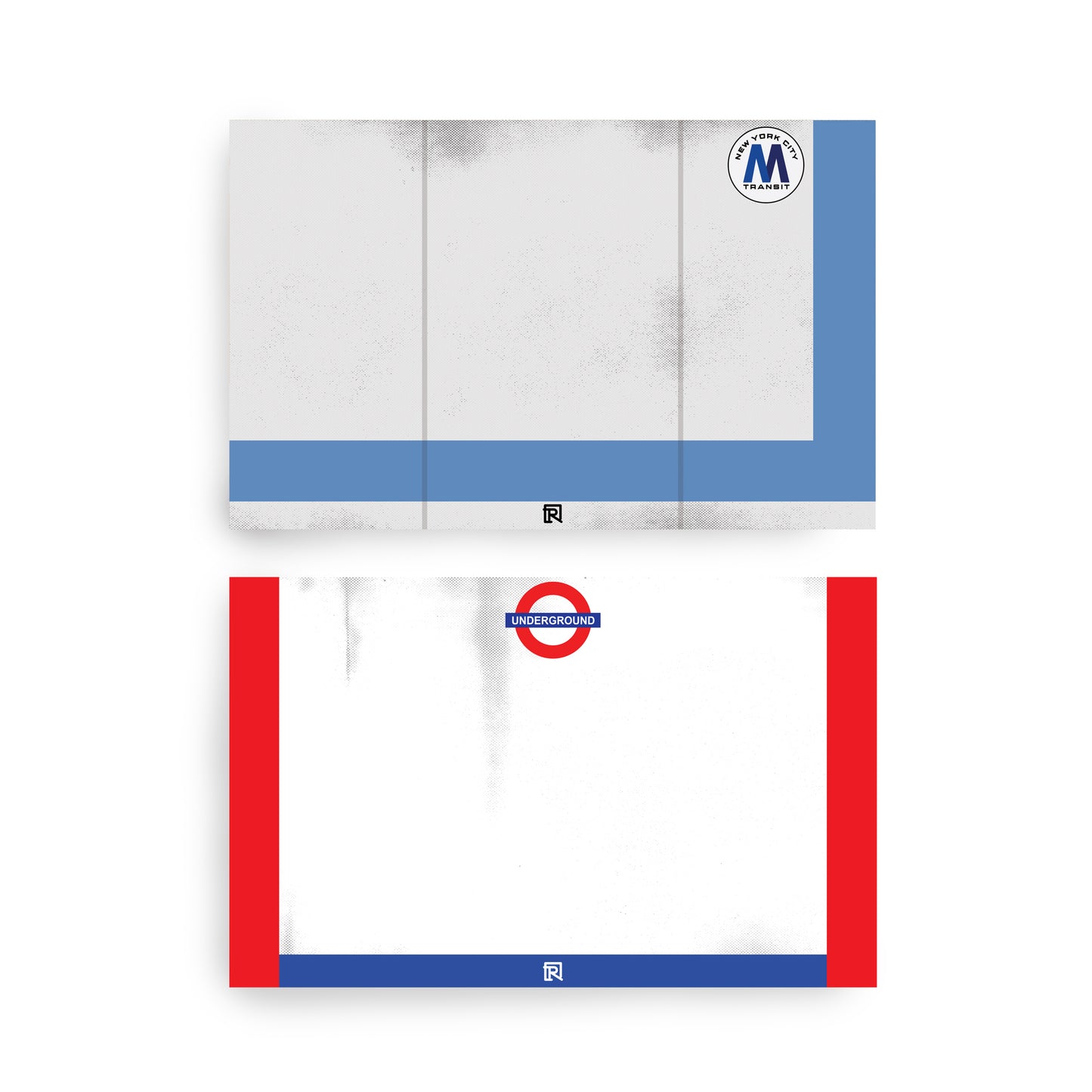 Raw Inc / System Train Series #02 - Blank Egg Shell Split Magnum size 50 sticker pack