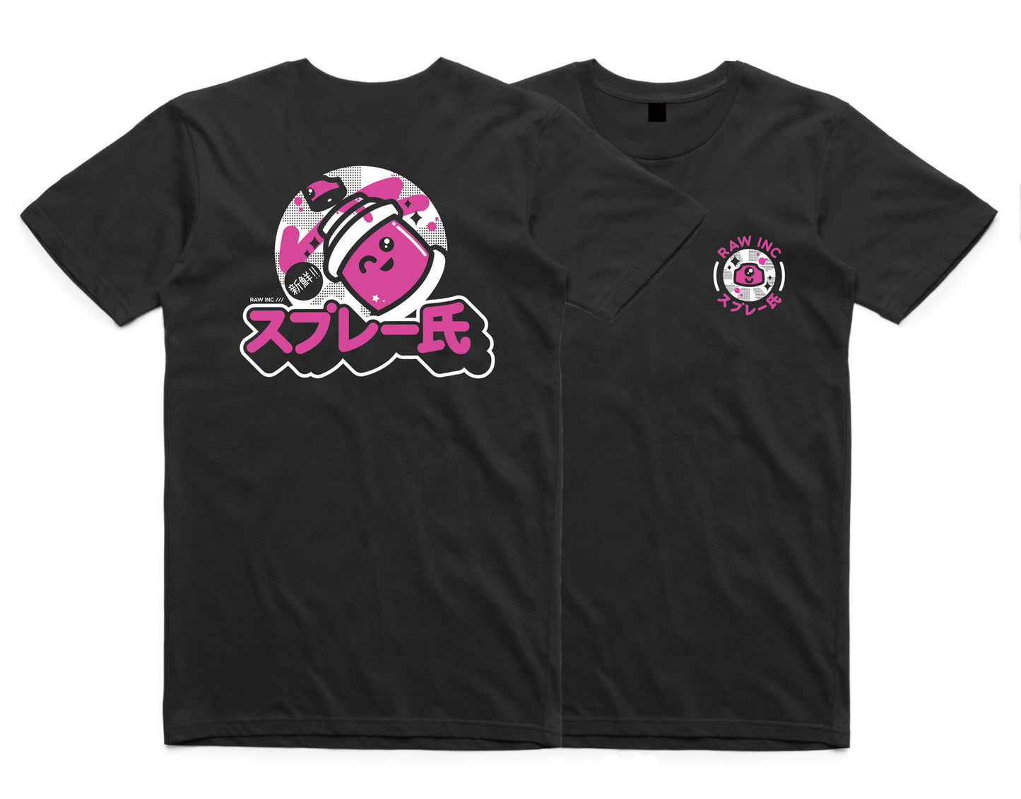 Raw Inc / Mr.Spray Black T-Shirt