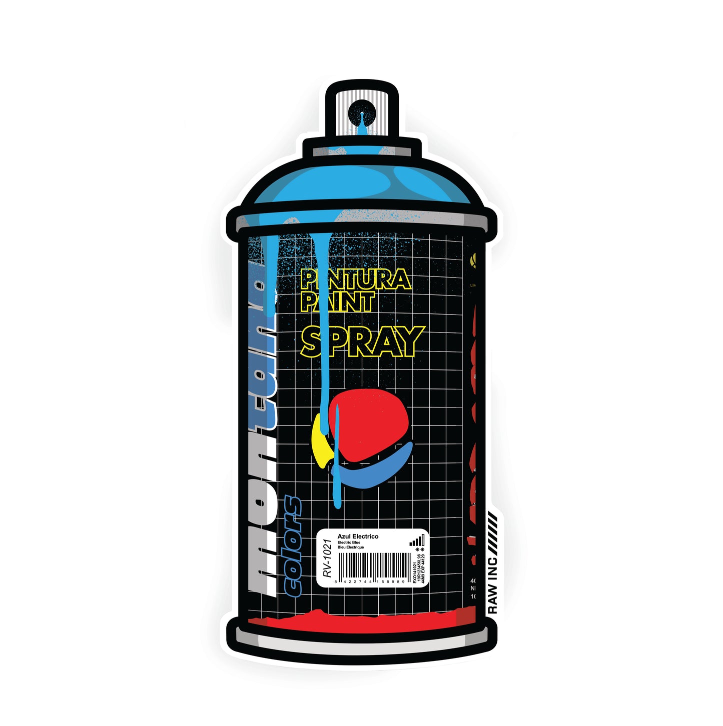 Raw Inc / Classic Hardcore can sticker