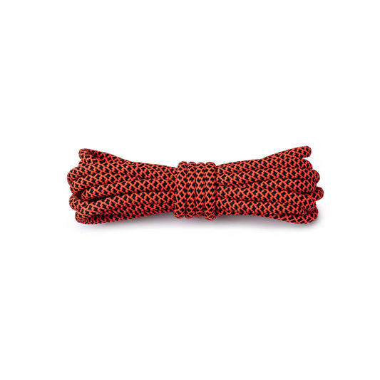 Raw Inc / 120cm Neon Orange & Black Diamond Rope Laces