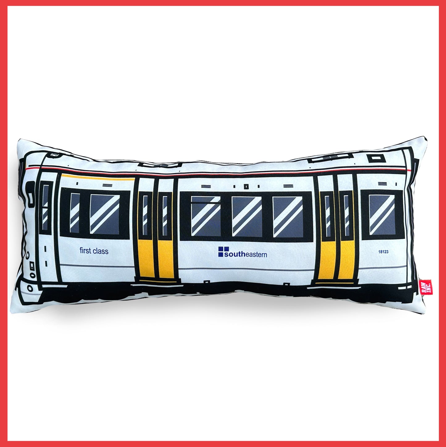 Raw Inc / England BR375 South Eastern white train cushion