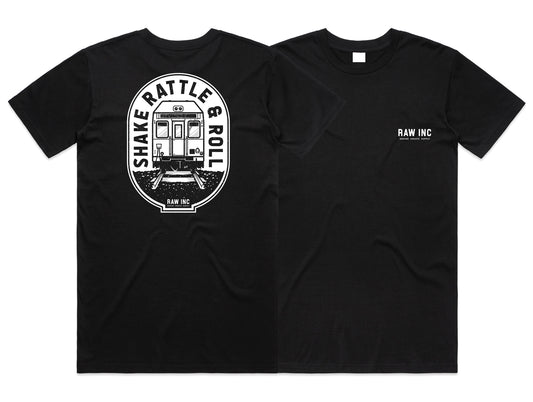 Raw Inc / Shake, Rattle & Roll Black T-Shirt