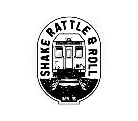 Raw Inc / Shake Rattle Roll sticker