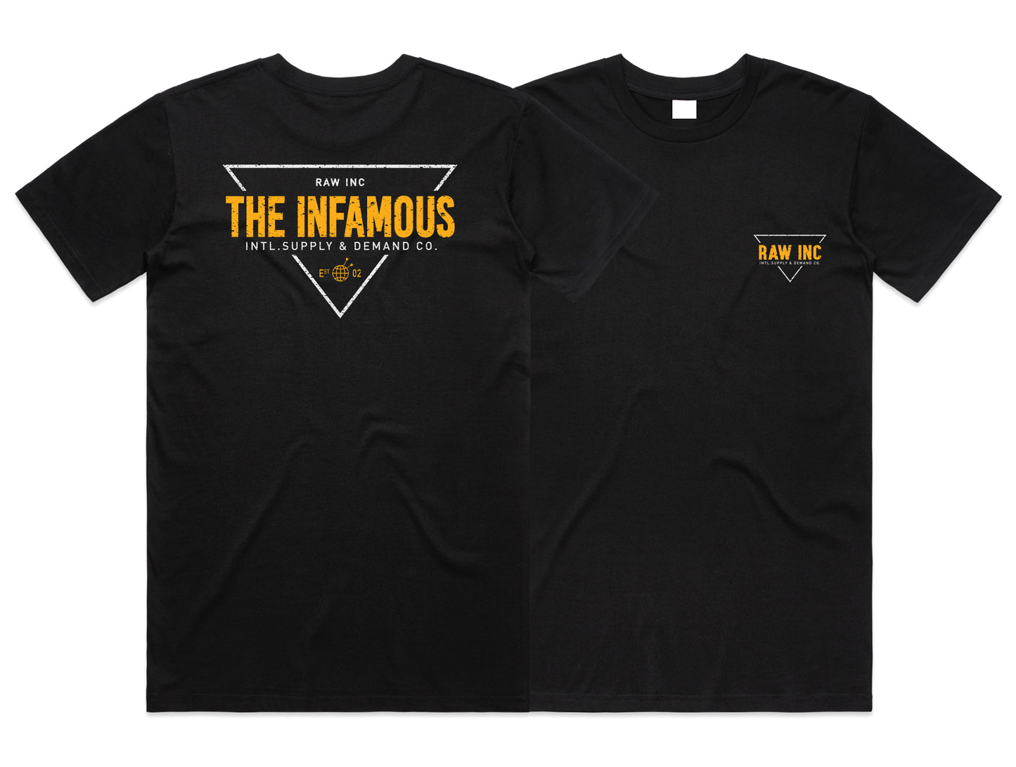 Raw Inc / The Infamous Supply & Demand Black T-Shirt