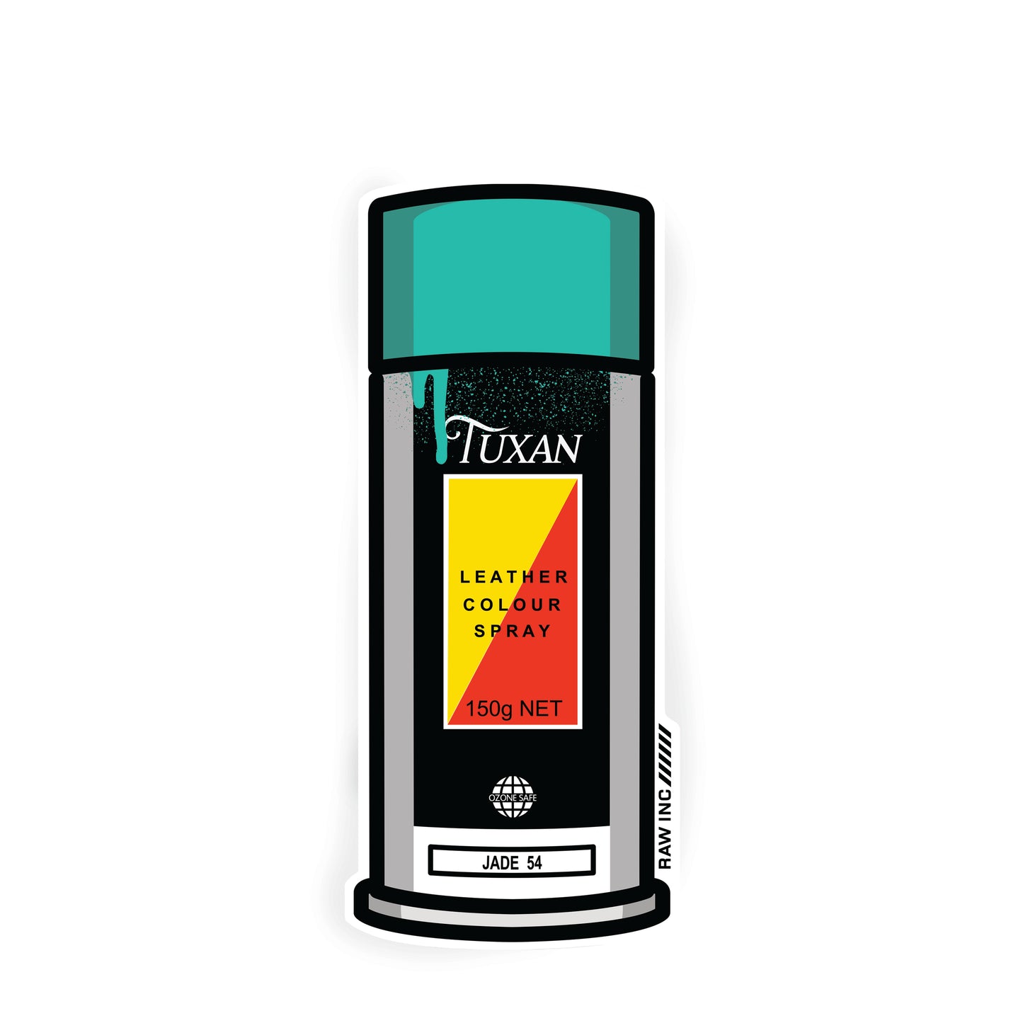 Raw Inc / Classic Tuxan v2 can sticker