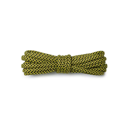 Raw Inc / 120cm Yellow & Black Diamond Rope Laces