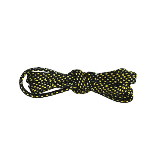 Raw Inc / 120cm Black & Yellow Checkered Flat Laces