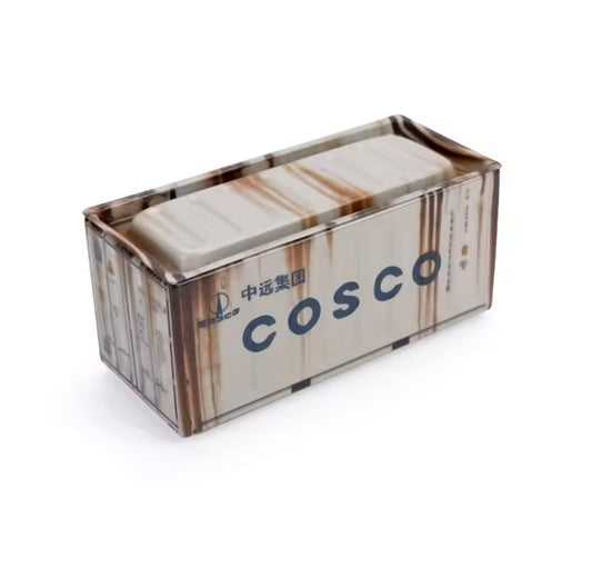 Freight / COSCO Rusty Grey Mini Tin Shipping Storage container