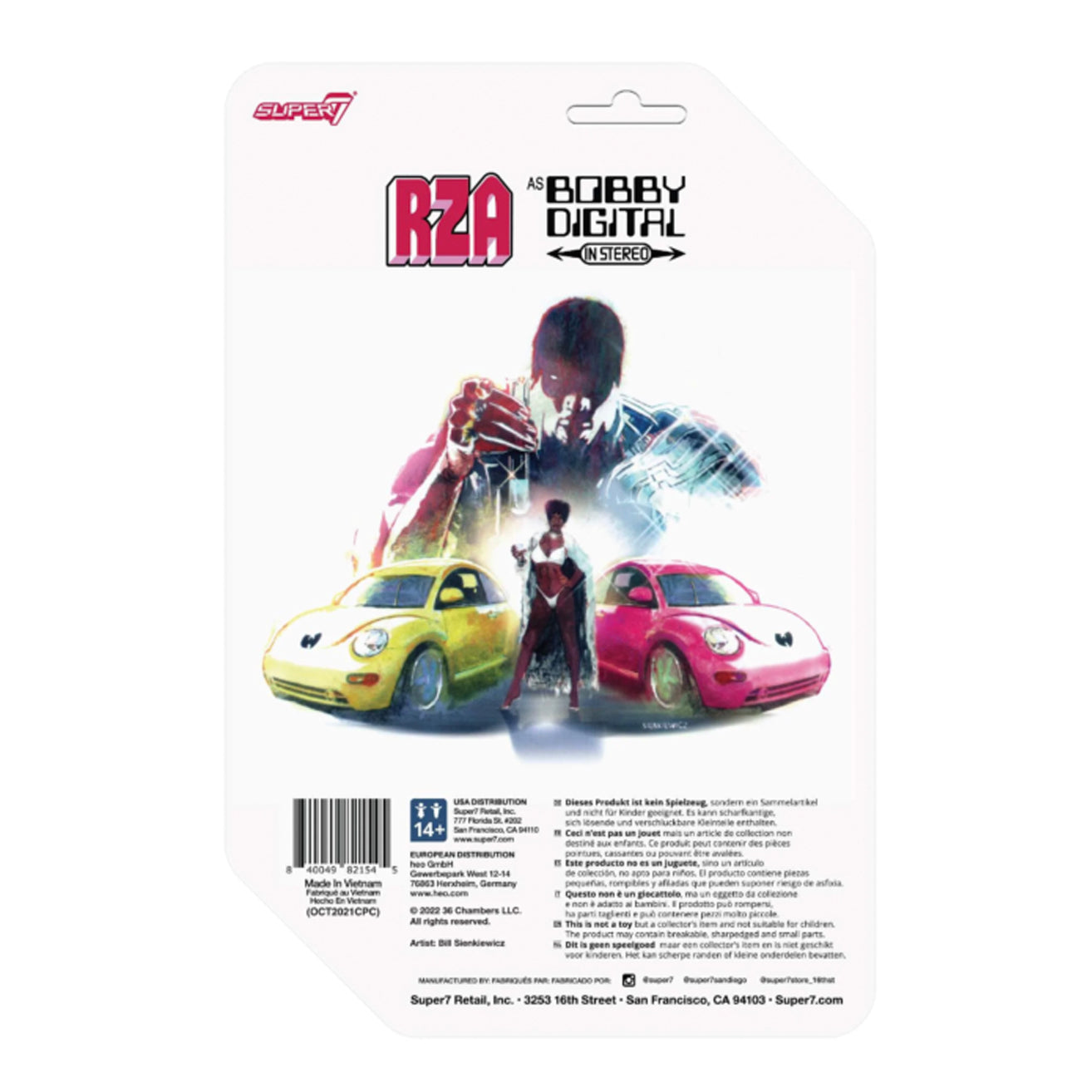 Super7 / 3.75" RZA Bobby Digital ReAction figure