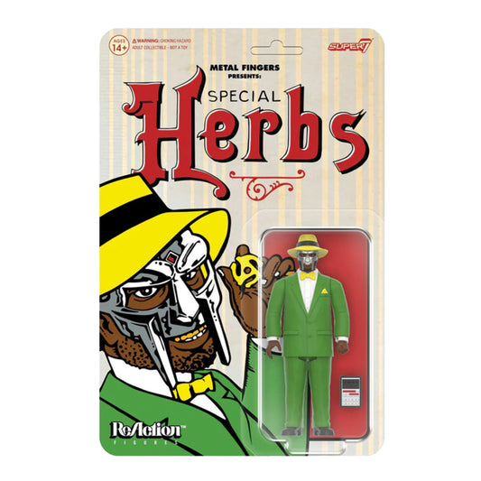 Super7 / 3.75" MF Doom - Metal Fingers Presents Special Herbs ReAction Figure