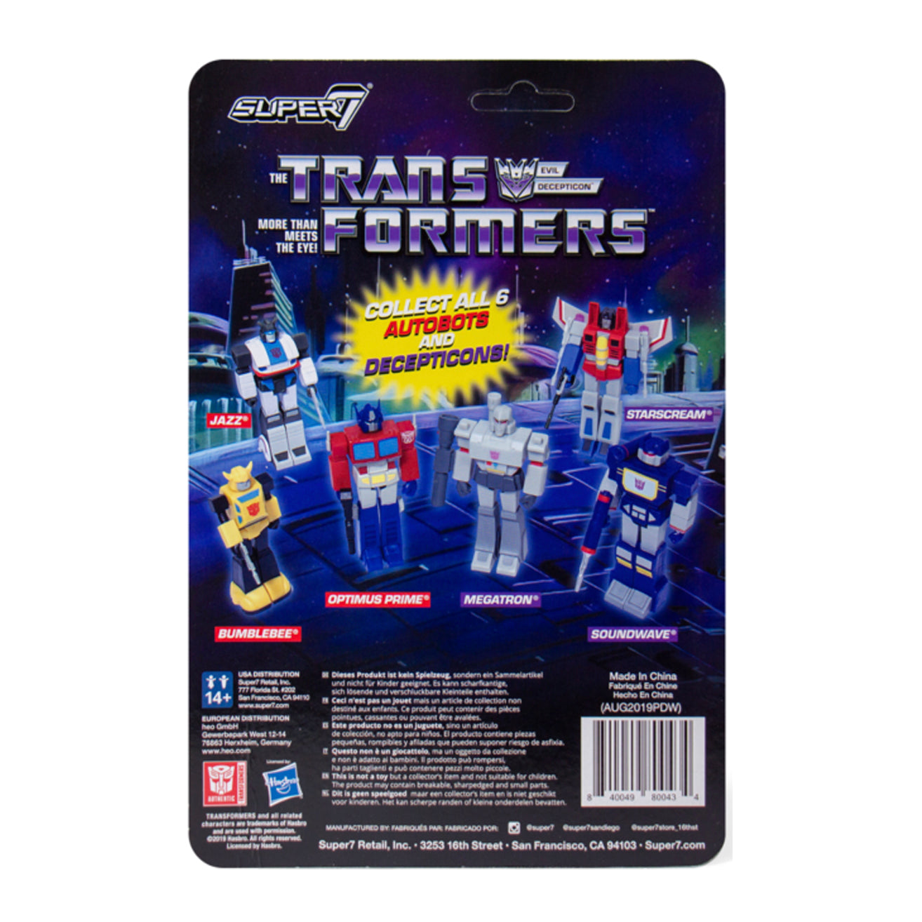 Super7 / 3.75" Transformers - Bumblebee ReAction Figure