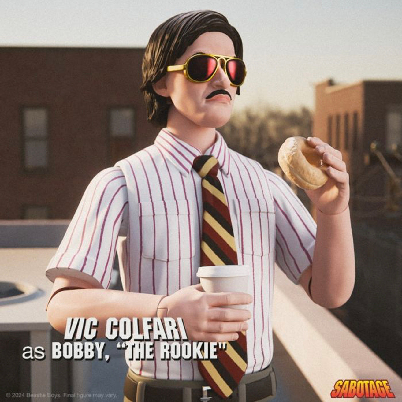 Super7 /  7" Beastie Boys - Sabotage / Vic Colfari as Bobby "The Rookie" (Ad-Rock) Ultimates Figure