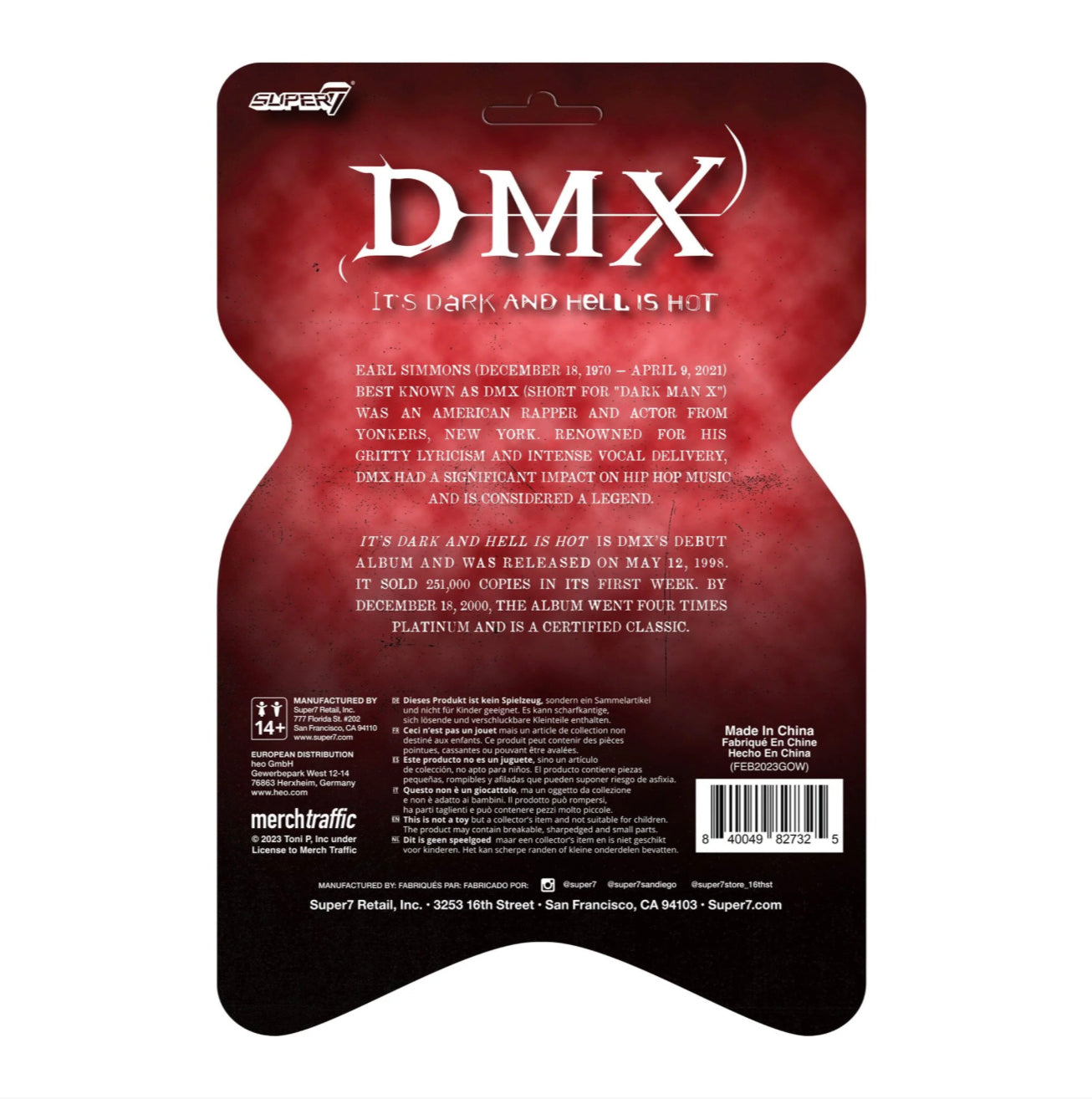 Super7 / 3.75" DMX - It's Dark And Hell Is Hot ReAction figure