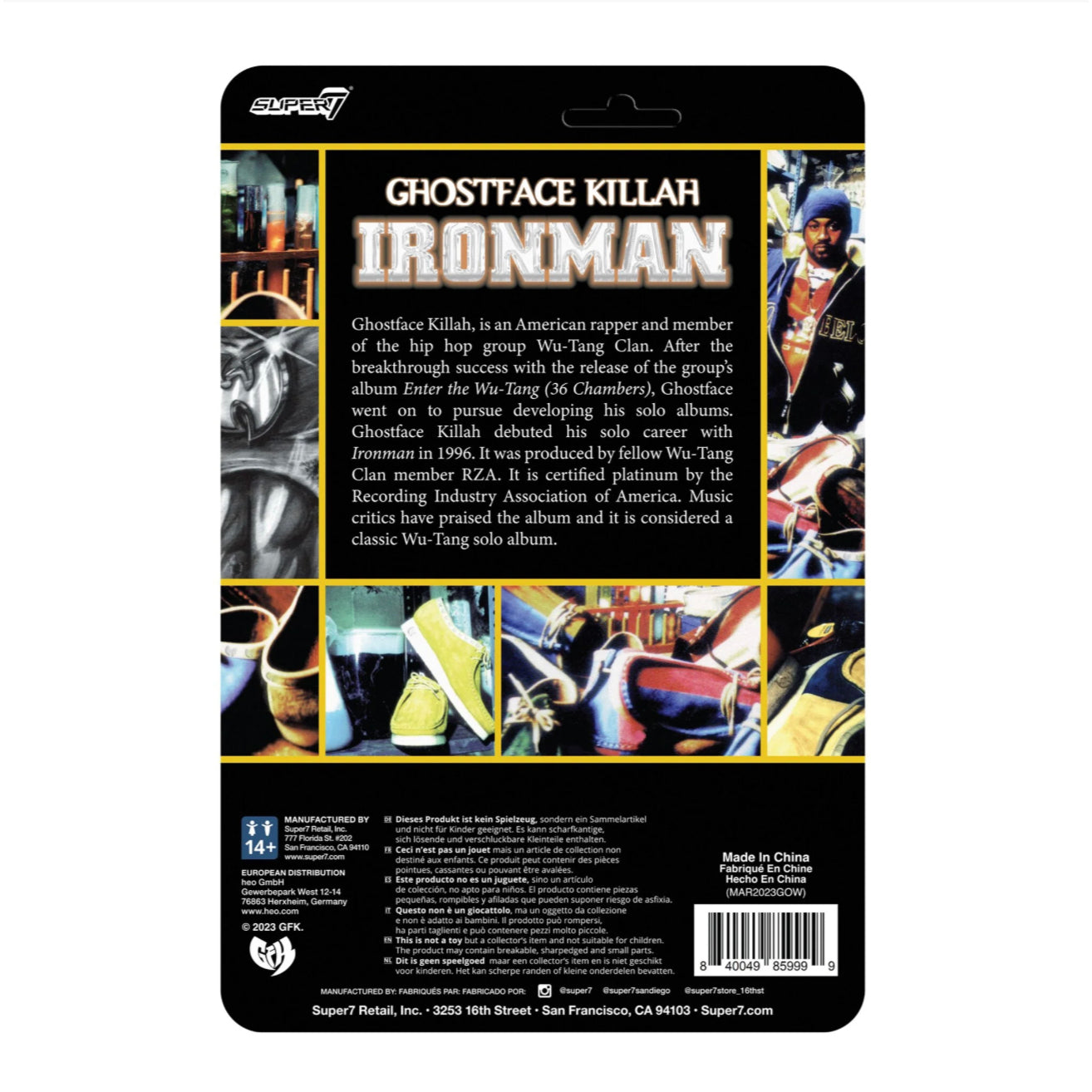Super7 / 3.75" Ghostface Killah - Ironman ReAction Figure
