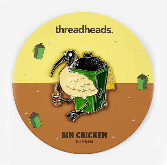 Threadheads / Bin Chicken Enamel Pin