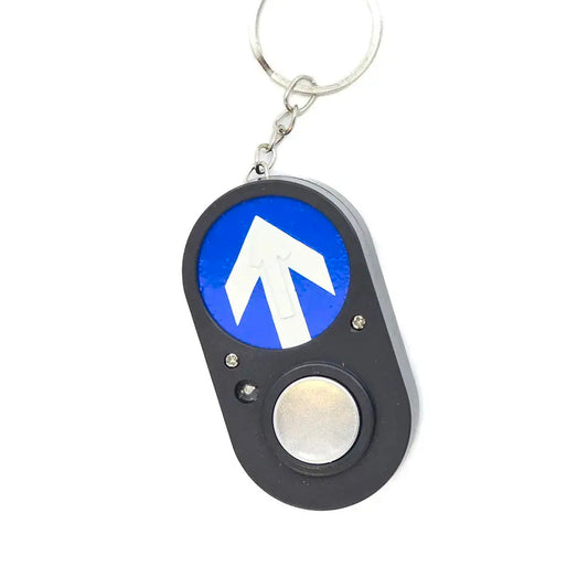 Traffic Light Button Keyring