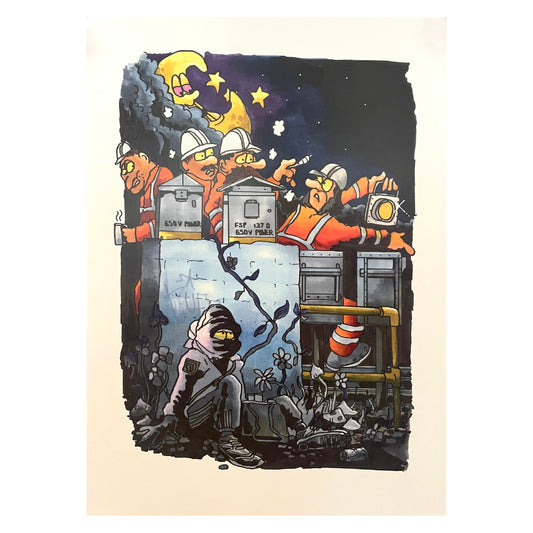 Vents137 / Shhhh A3 print