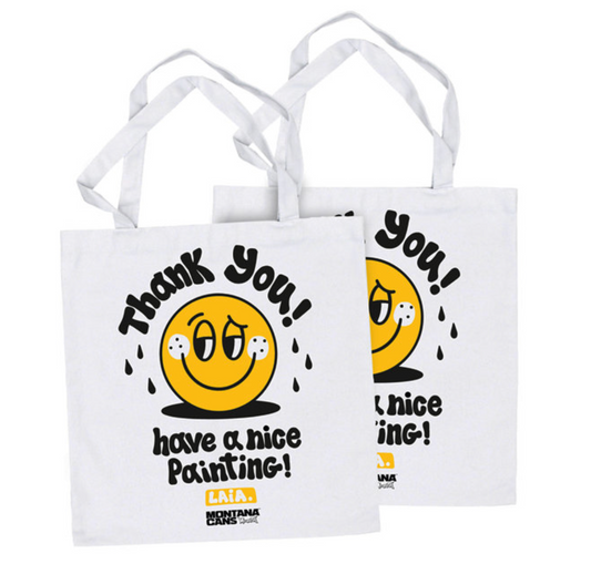 Montana Cans / Thank You white tote bag