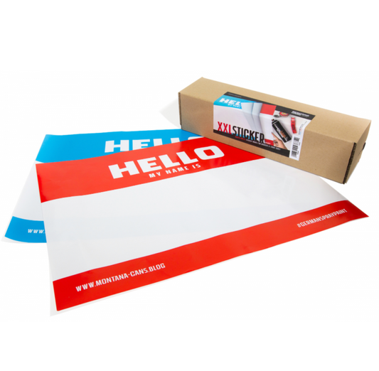 Montana / Hello My Name Is x10 A2 Stickers