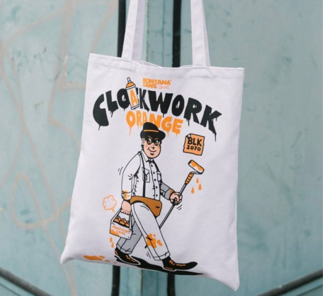 Montana Cans / Clockwork Orange tote bag by Clockwork