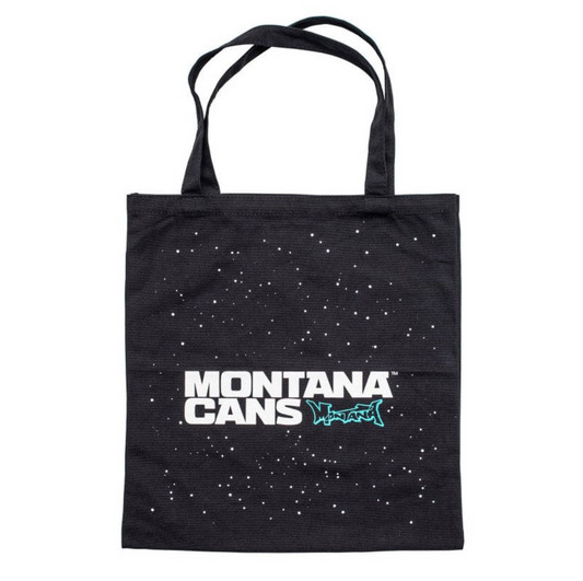 Montana Cans / Logo & Stars black tote bag