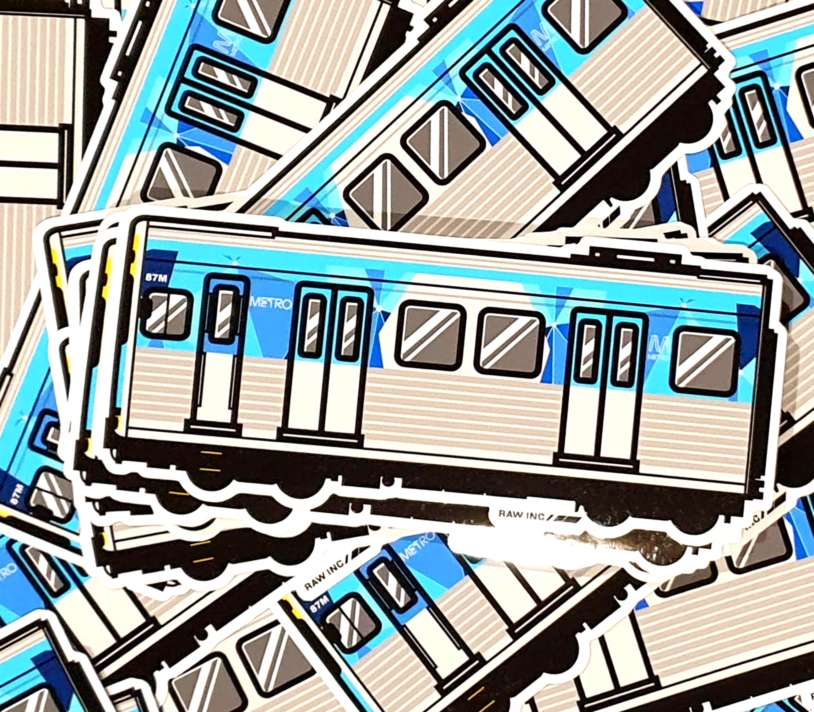 Raw Inc / Australian VIC Comeng Metro train sticker – Raw Inc.Intl