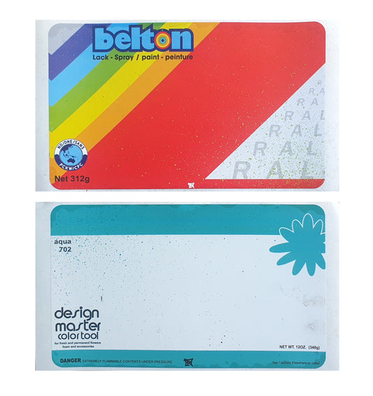 Raw Inc / Eggshell Belton x Design Master Sticker packs - 50pcs