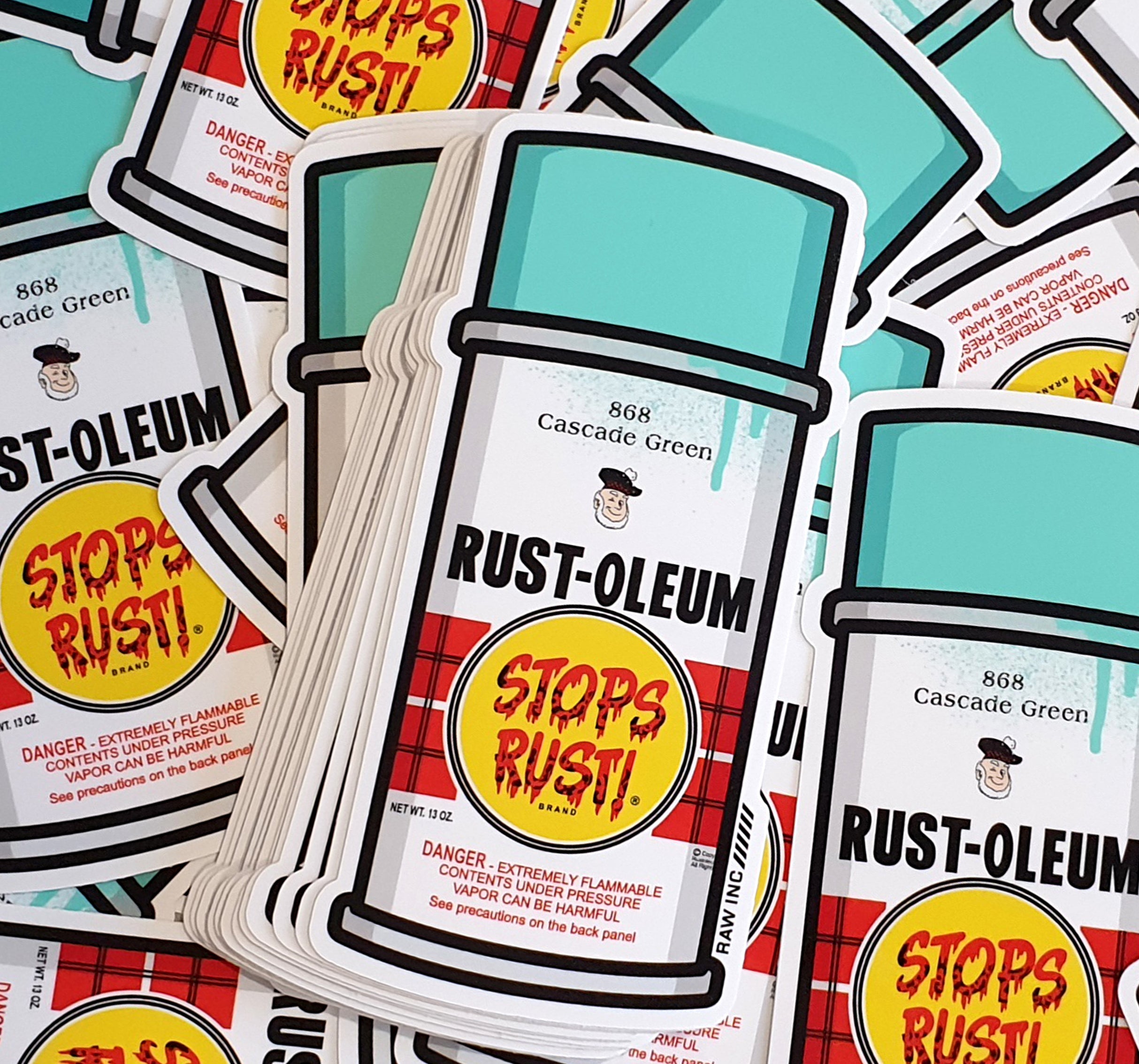 Raw Inc / Classic Rust-oleum can sticker – Raw Inc.Intl